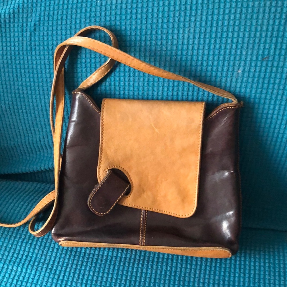 Crossbody Purse Brown & Tan